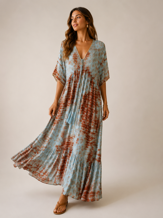 VESTIDO LARGO MARFIL