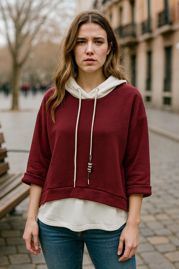 SUDADERA CAPUCHA CORDON