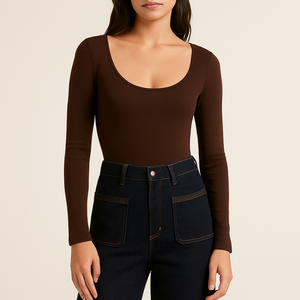 PANTALON VAQUERO WIDE LEG RIBETE