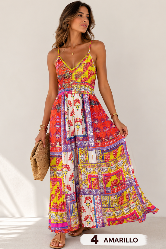 VESTIDO LARGO BOHO OASIS