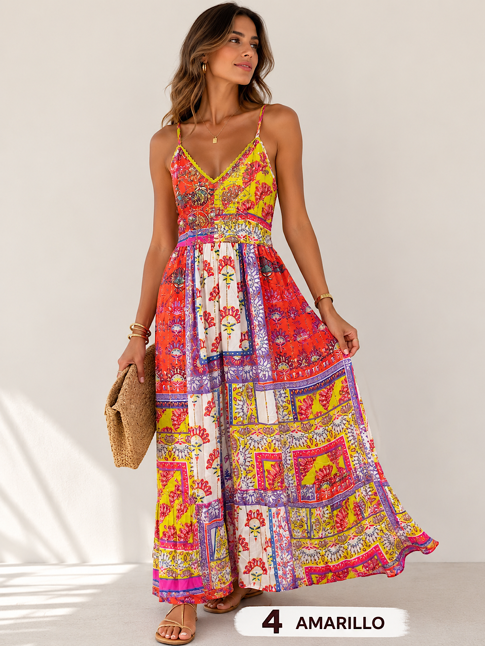 VESTIDO LARGO BOHO OASIS