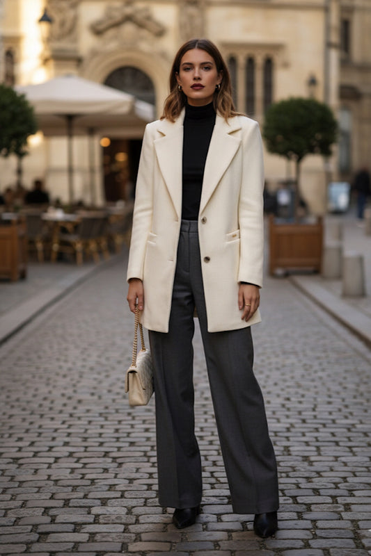 ABRIGO 3/4 PAÑO CANDELA