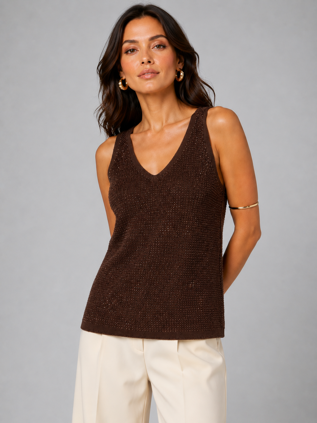 CAMISETA TIRANTE PUNTO STRASS