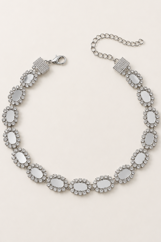 CHOKER PLATA ESCARLET