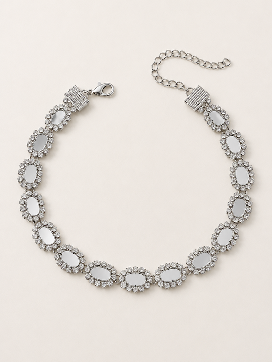 CHOKER PLATA ESCARLET