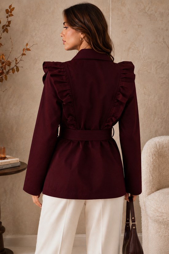 GABARDINA VOLANTES CORTE SAFARI