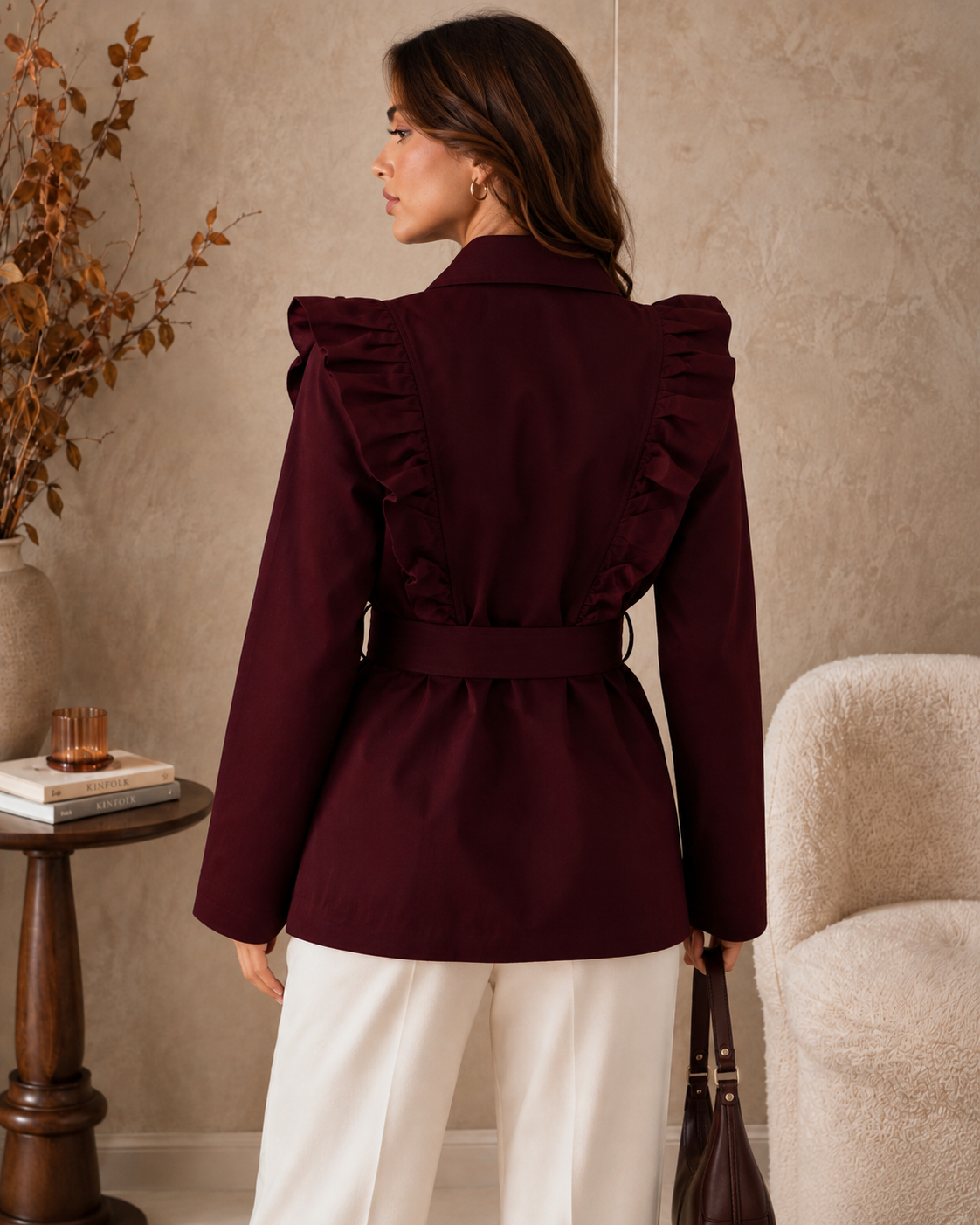 GABARDINA VOLANTES CORTE SAFARI