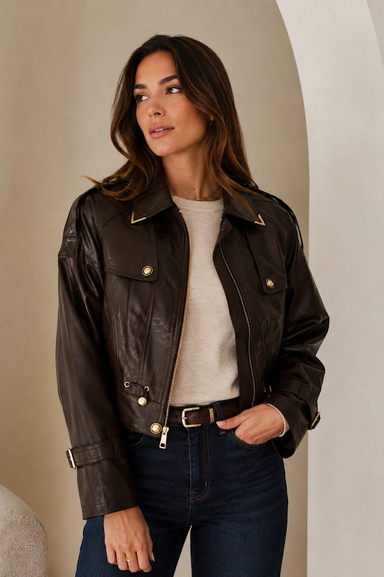 CHAQUETA POLIPIEL ENORA
