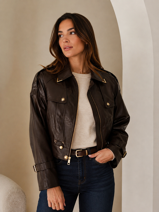 CHAQUETA POLIPIEL ENORA