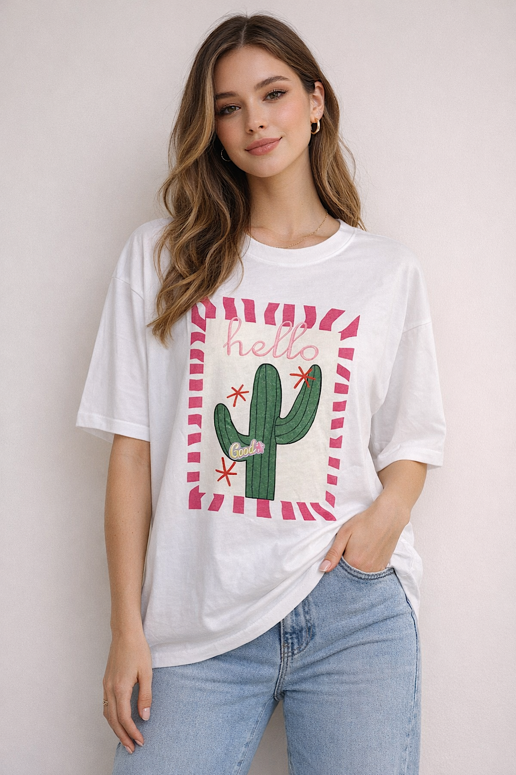 KURZARM-T-SHIRT KAKTUS