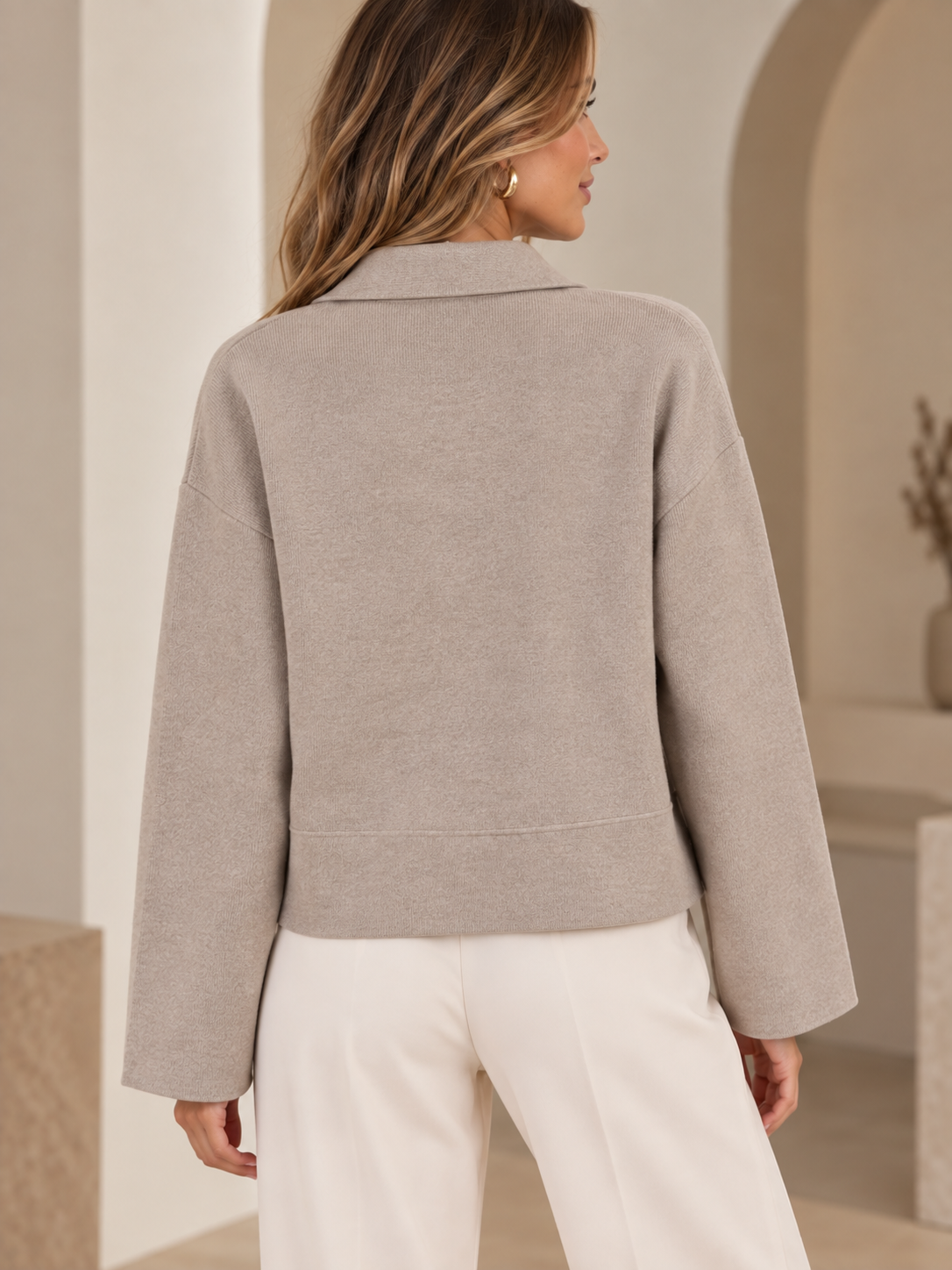 CHAQUETA PUNTO BOTONES DORADOS