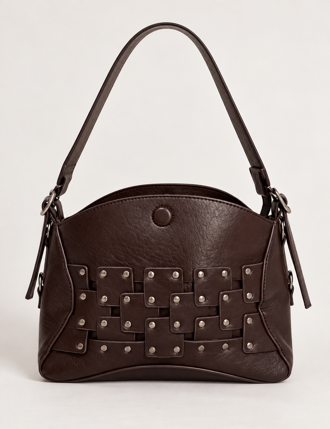 BOLSO HOMBRO TRENZADO TACHUELAS