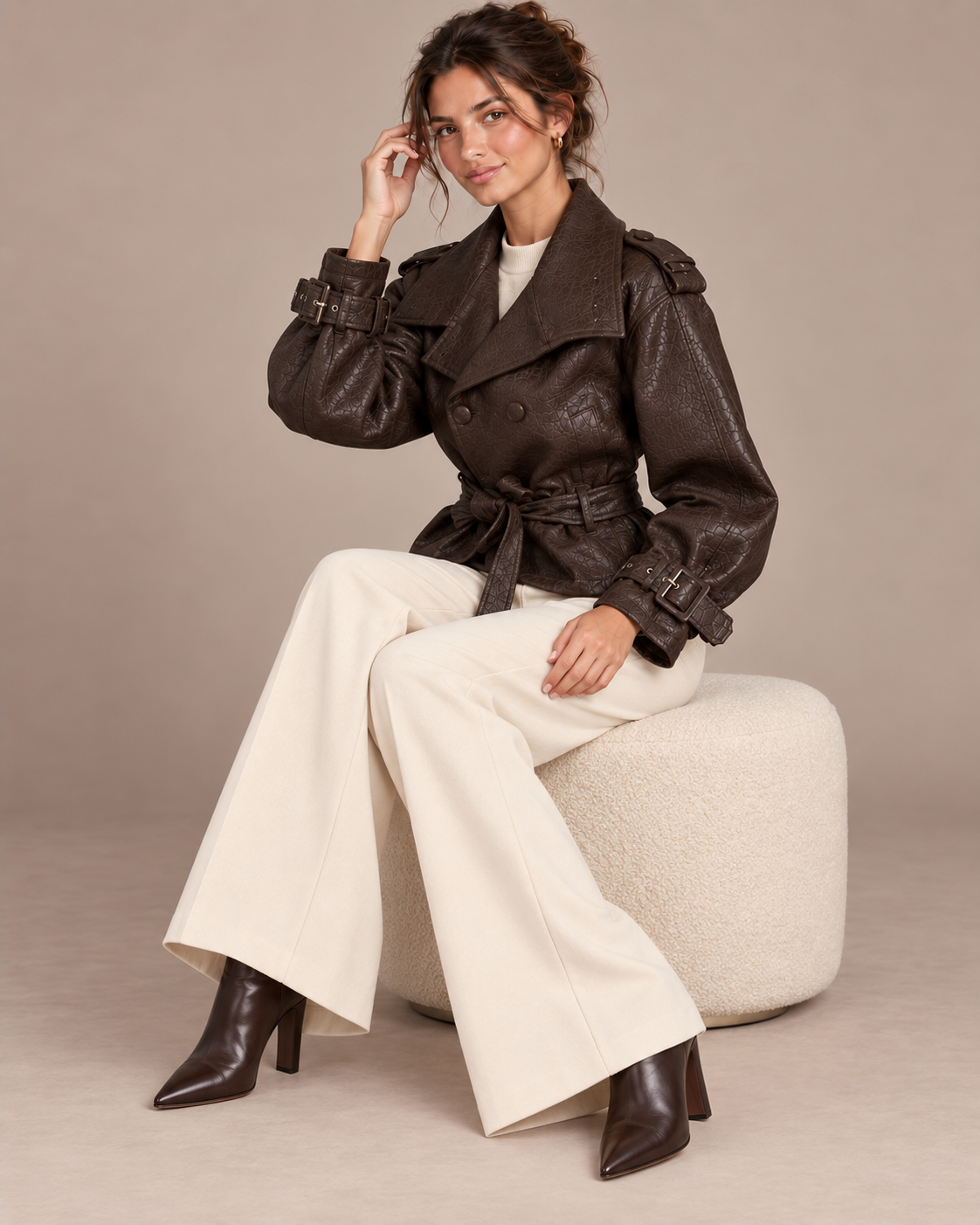 CHAQUETA POLIPIEL GRANULADA