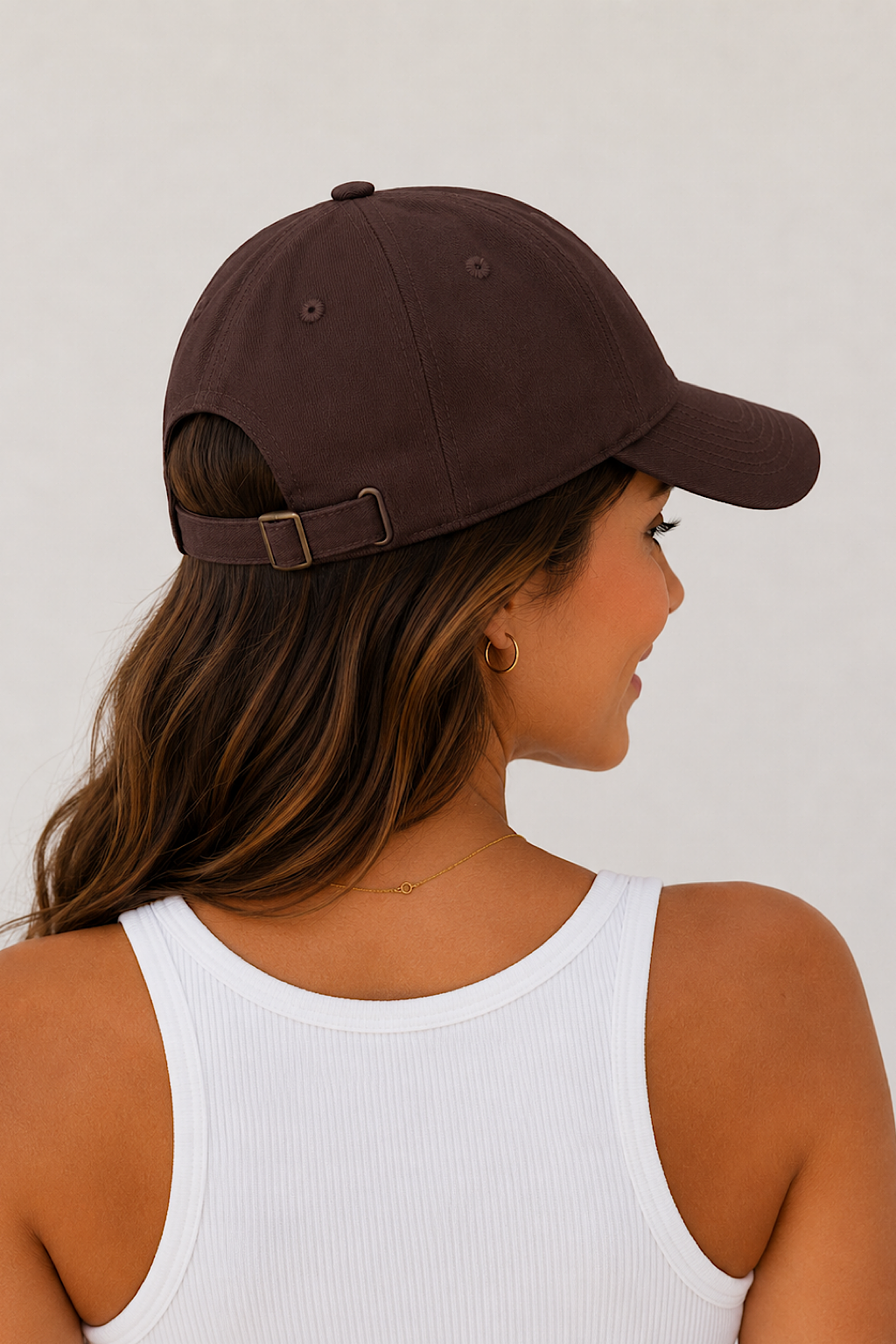 GORRA DIBUJO OLA MARRÓN
