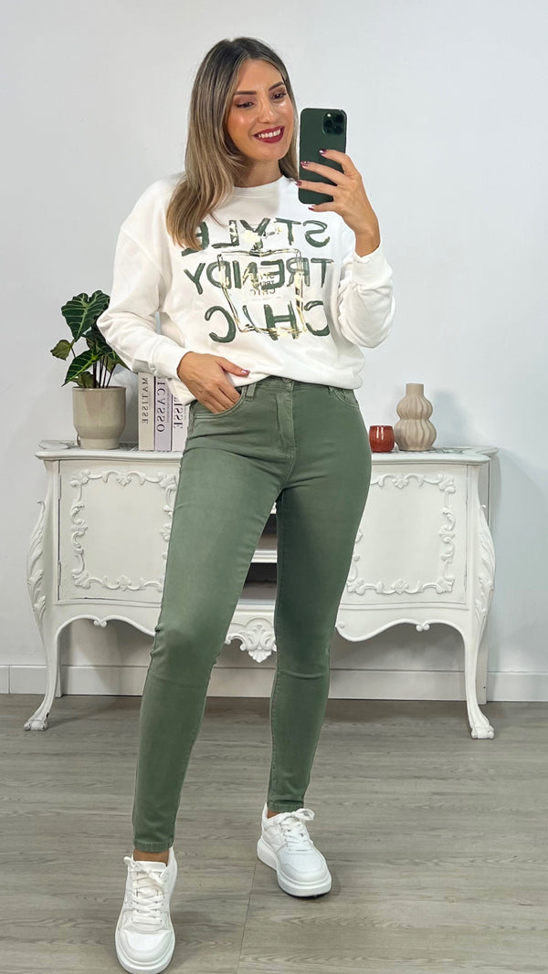 PANTALON PITILLO VERDE