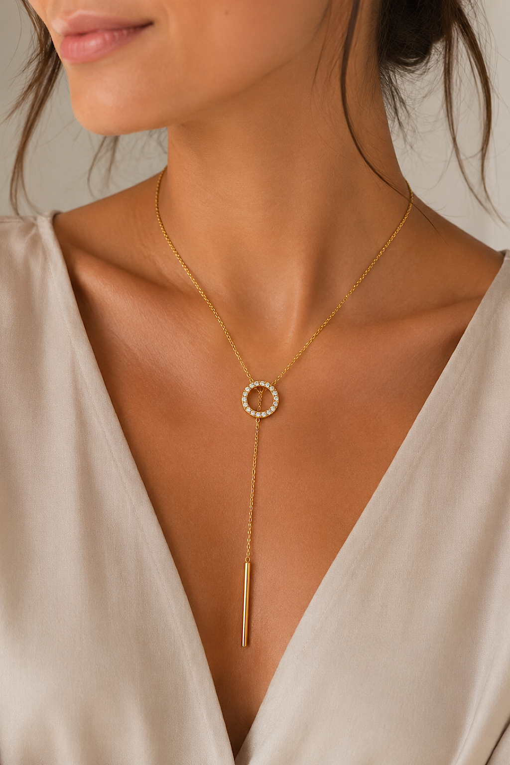 COLLAR CRISTALES CIRCULAR