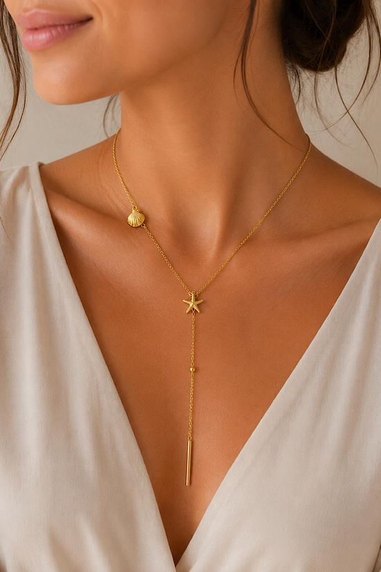 COLLAR ACERO ESTRELLA MARINA