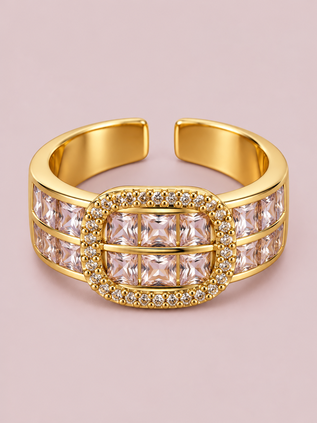 Anillo hebilla cristales