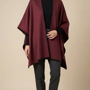 PONCHO RIBETE PESPUNTE