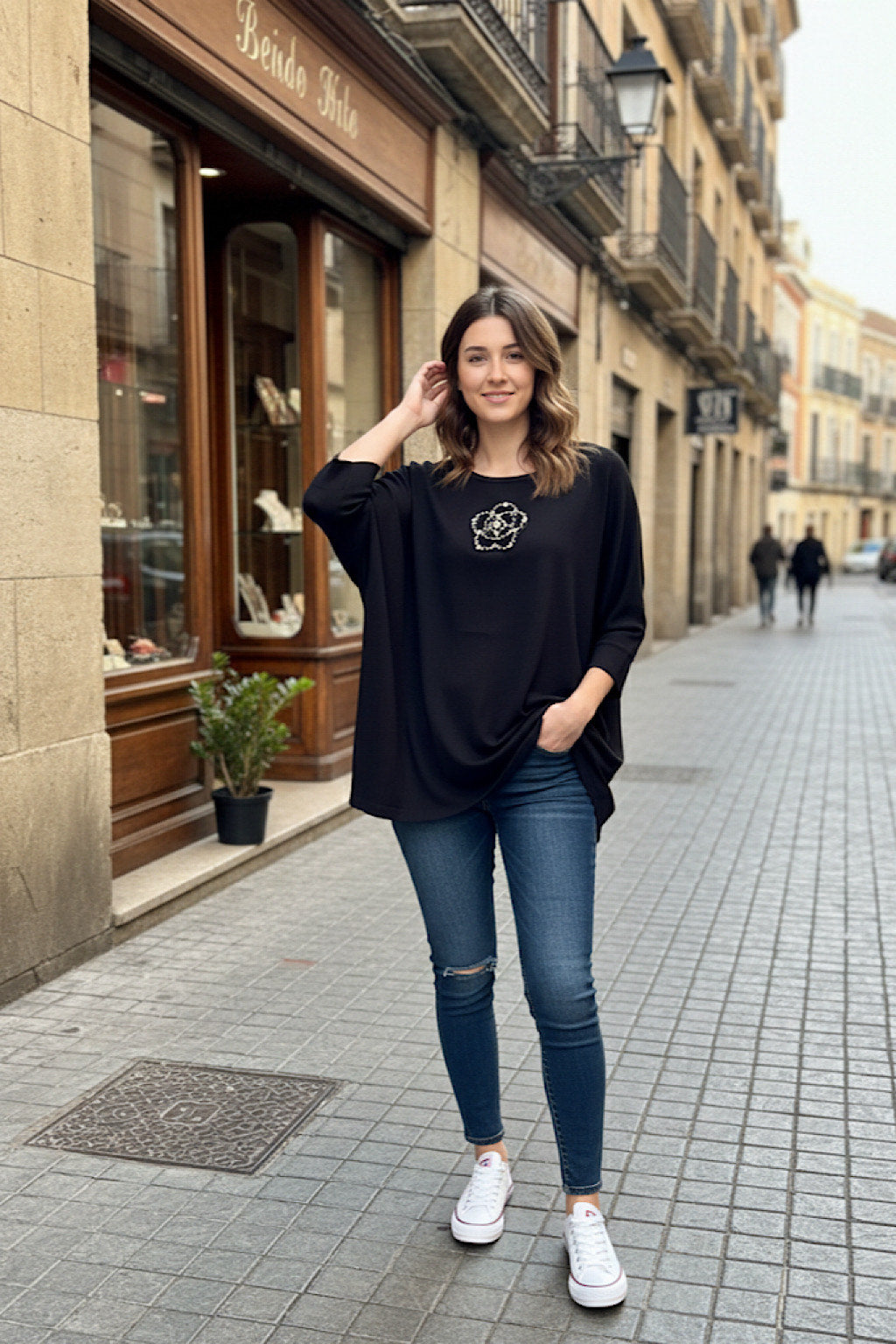 JERSEY MANGA CORTA FLOR TG