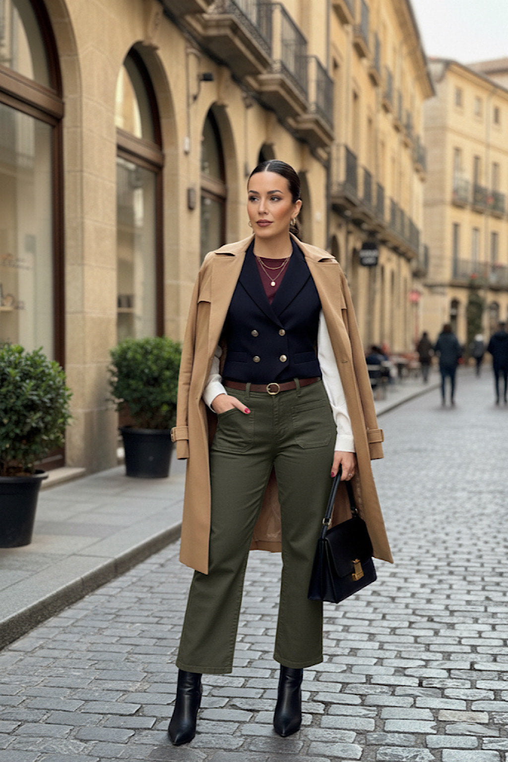 PANTALON VAQUERO WIDE LEG MINT