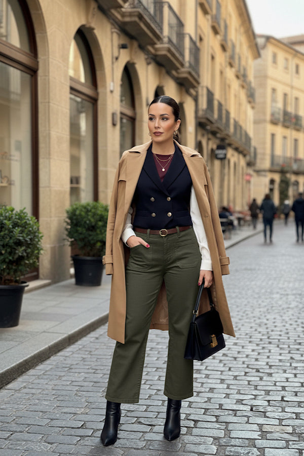 PANTALON VAQUERO WIDE LEG MINT