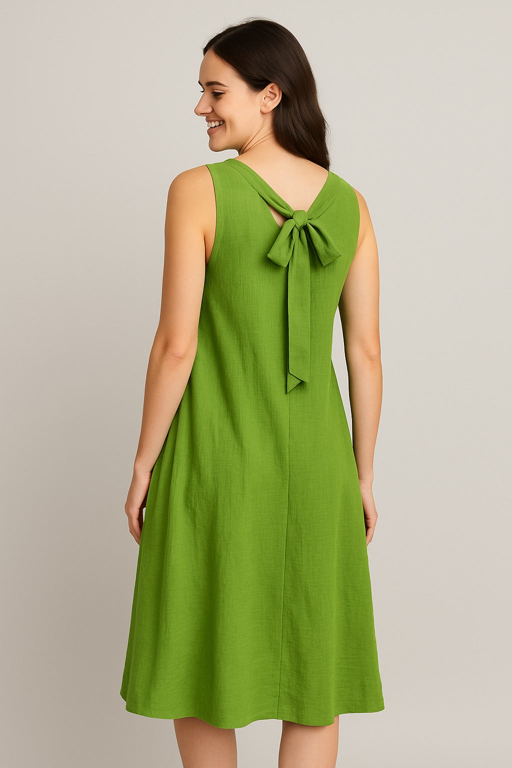 VESTIDO DETALLE LAZO BIANCA