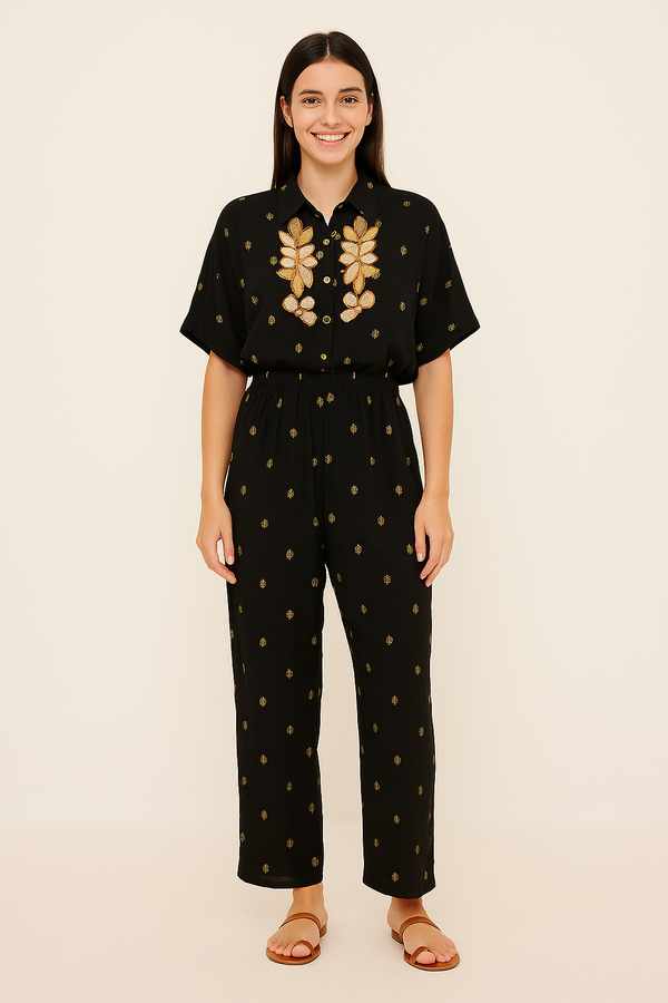 CONJUNTO BOHO CAMISA ABALORIOS