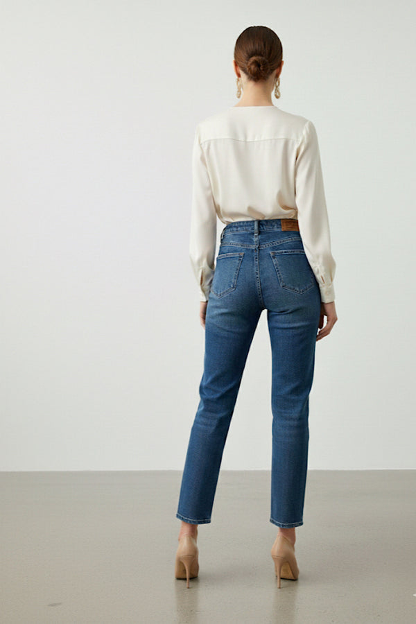 PANTALON VAQUERO OSCURO PAULA