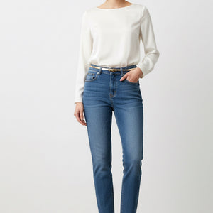 PANTALON VAQUERO OSCURO PAULA