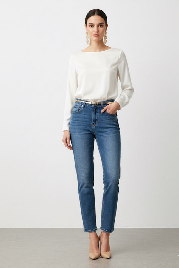 PANTALON VAQUERO OSCURO PAULA