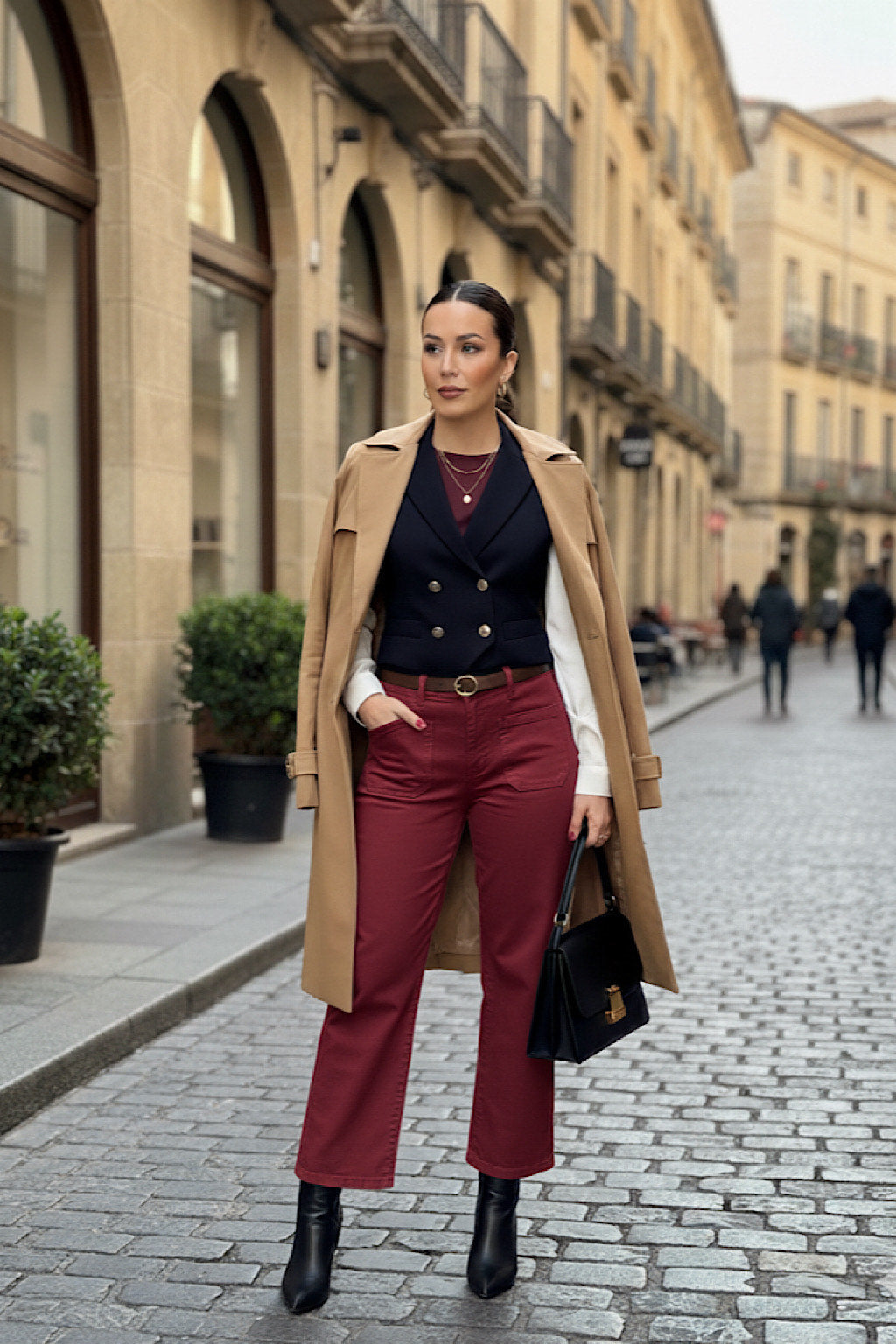 PANTALON VAQUERO WIDE LEG MINT