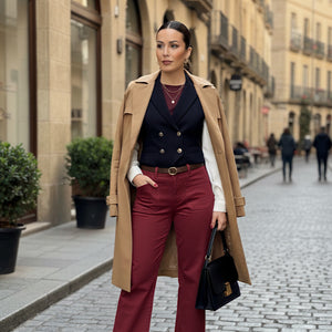 PANTALON VAQUERO WIDE LEG MINT