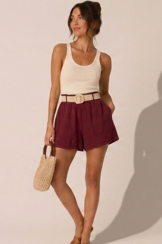 SHORT CON CINTURON GRETA