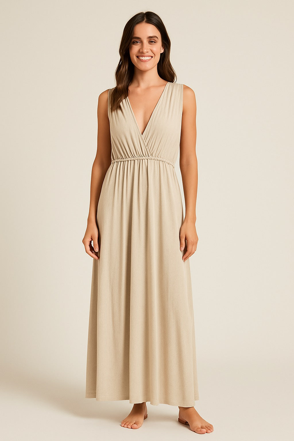 VESTIDO ESCOTE V GLADYS
