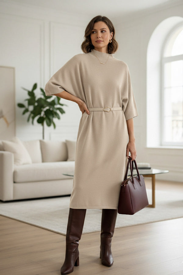 VESTIDO PUNTO TG CINTURON