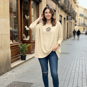 JERSEY MANGA CORTA FLOR TG