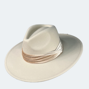 SOMBRERO  ALA ANCHA CINTA TERCIO PELO